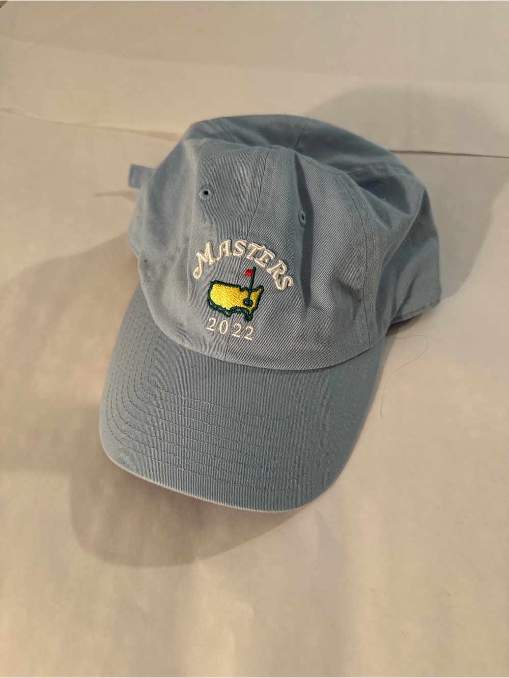 Masters Light Blue 2022 Embroidered Golf Cap
